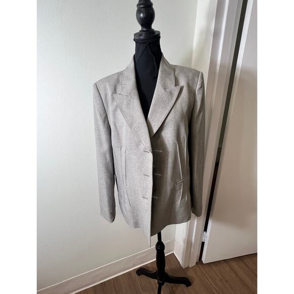 Evan-Picone Gray Polyester Suite Coat and Pants Size 16 - Picture 1 of 8